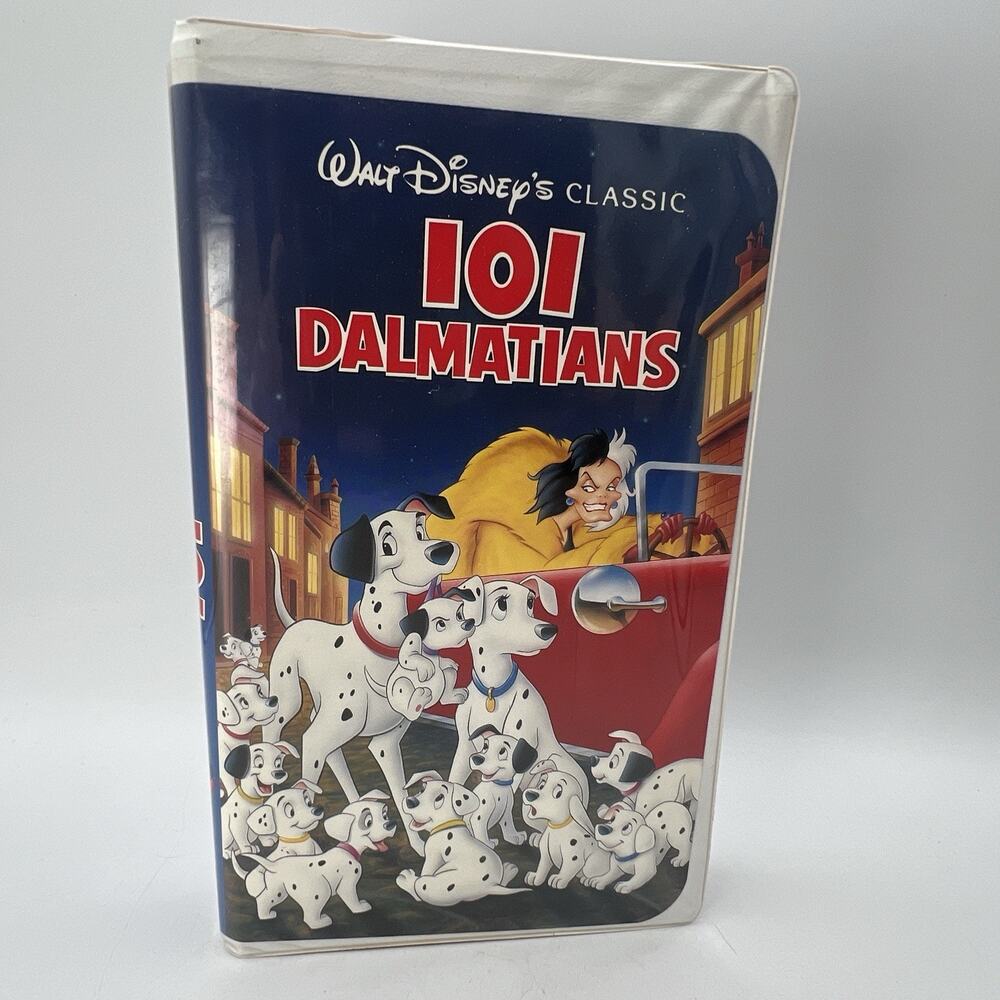 101 Dalmatians VHS 1263 Walt Disney Classic Black Diamond Edition Rare Vintage